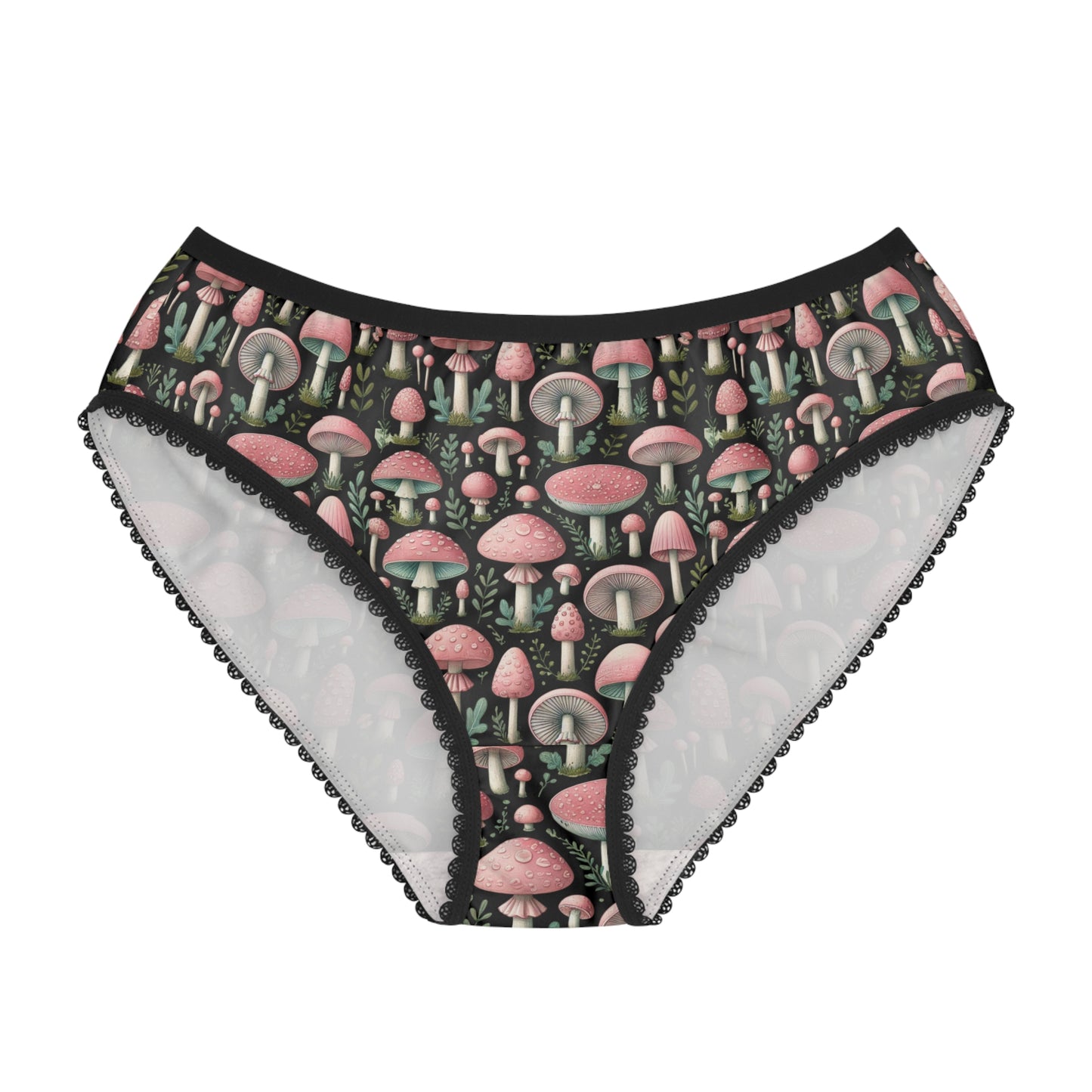 Pink Mushroom Super Sexy Women's Brief Panty