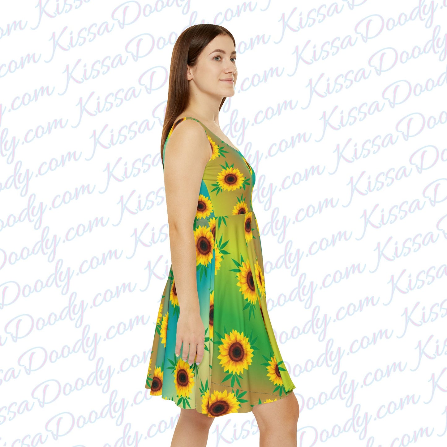 Sunflower Daze Womens Hemp Leaf Dress