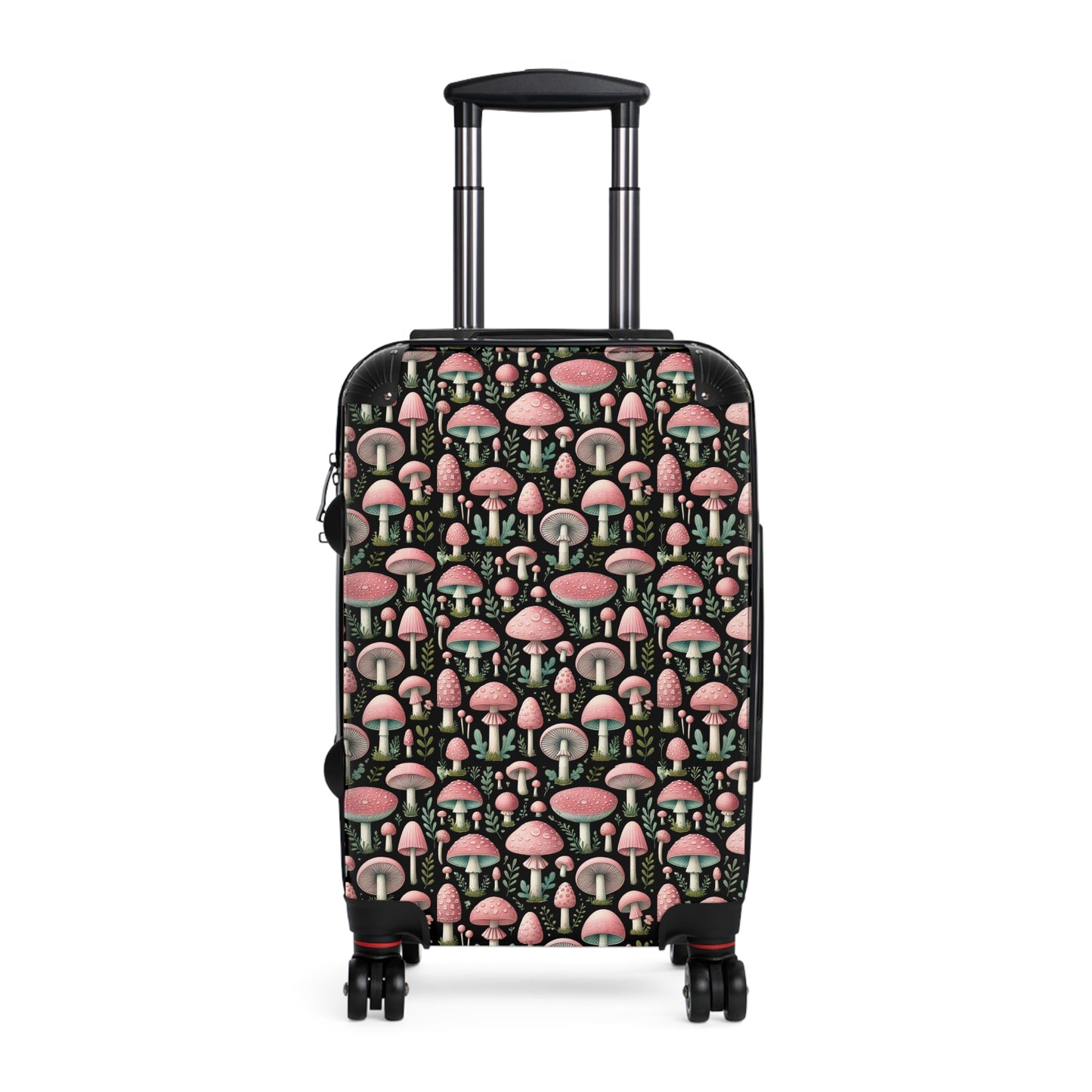 Pink Mushroom Travel 360 Degree Swivel Lock Suitcase