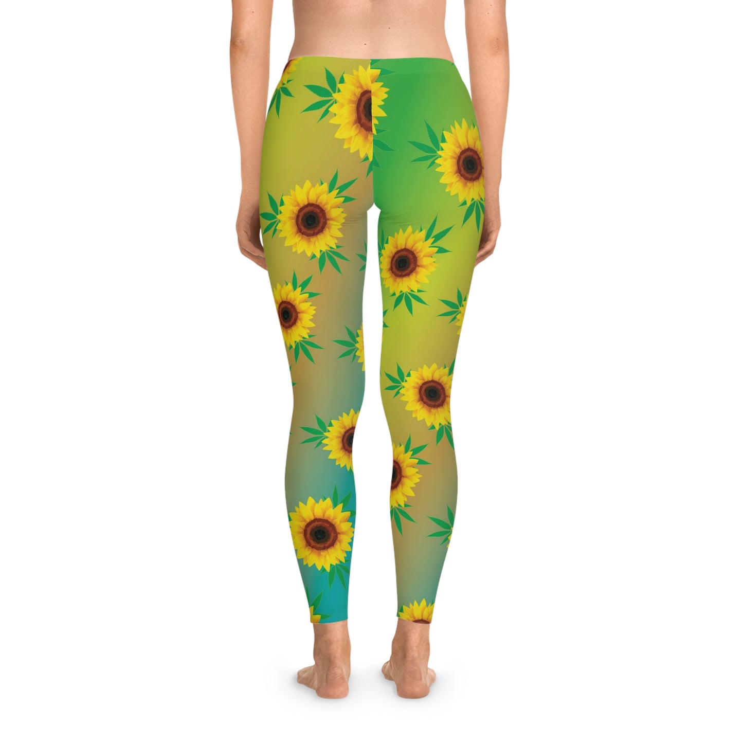 Sunflower Daze Hemp Womens Stretchy Leggings