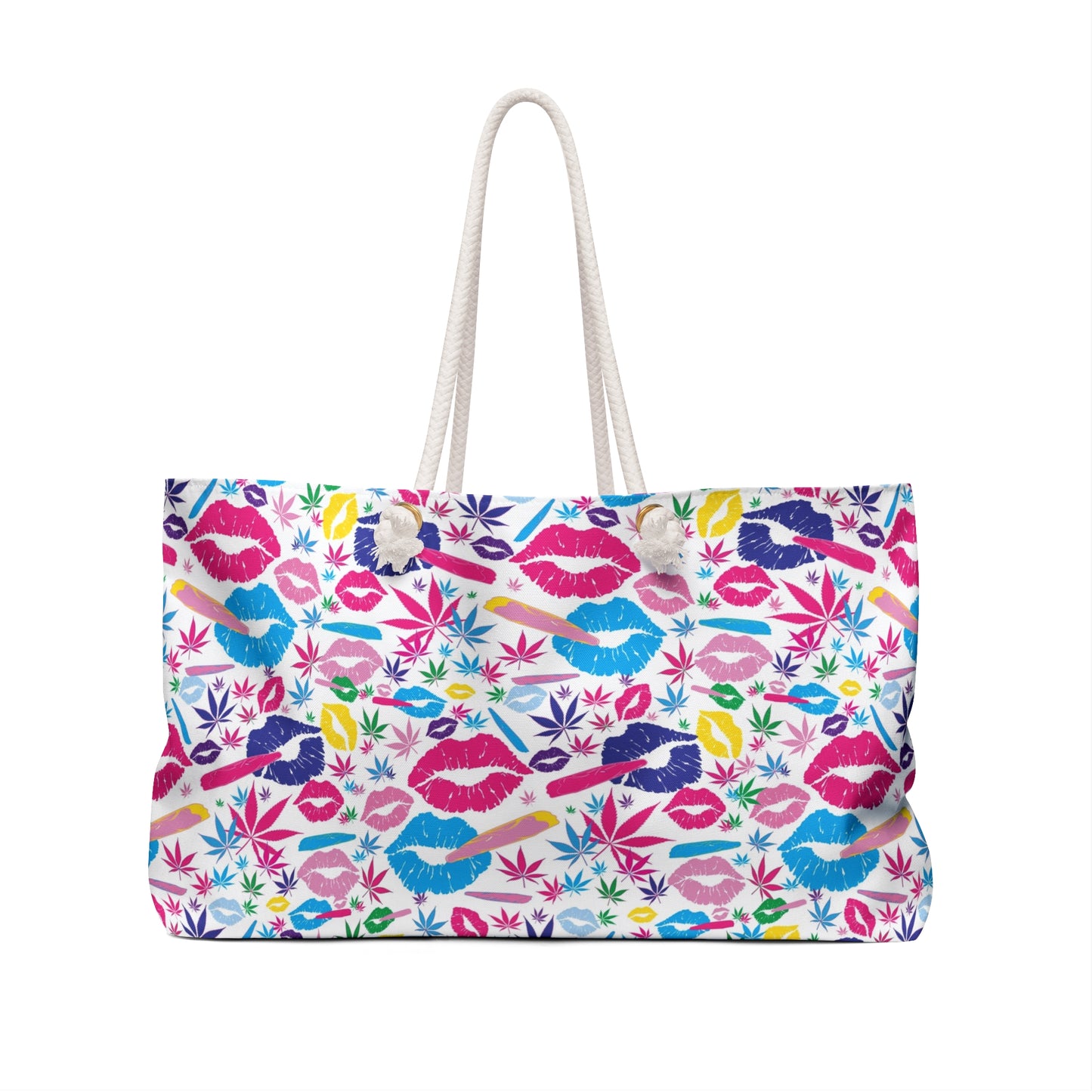 Smoke Queen White Weekender Bag