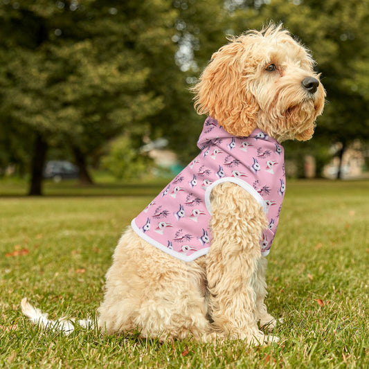 Spring Bunny Pink Pet Sweatshirt Cat Dog Owner Easter Present Gift Idea Pet Hoodie by Kissa Doody (Adult Matching Dress Sold SEPARATELY)