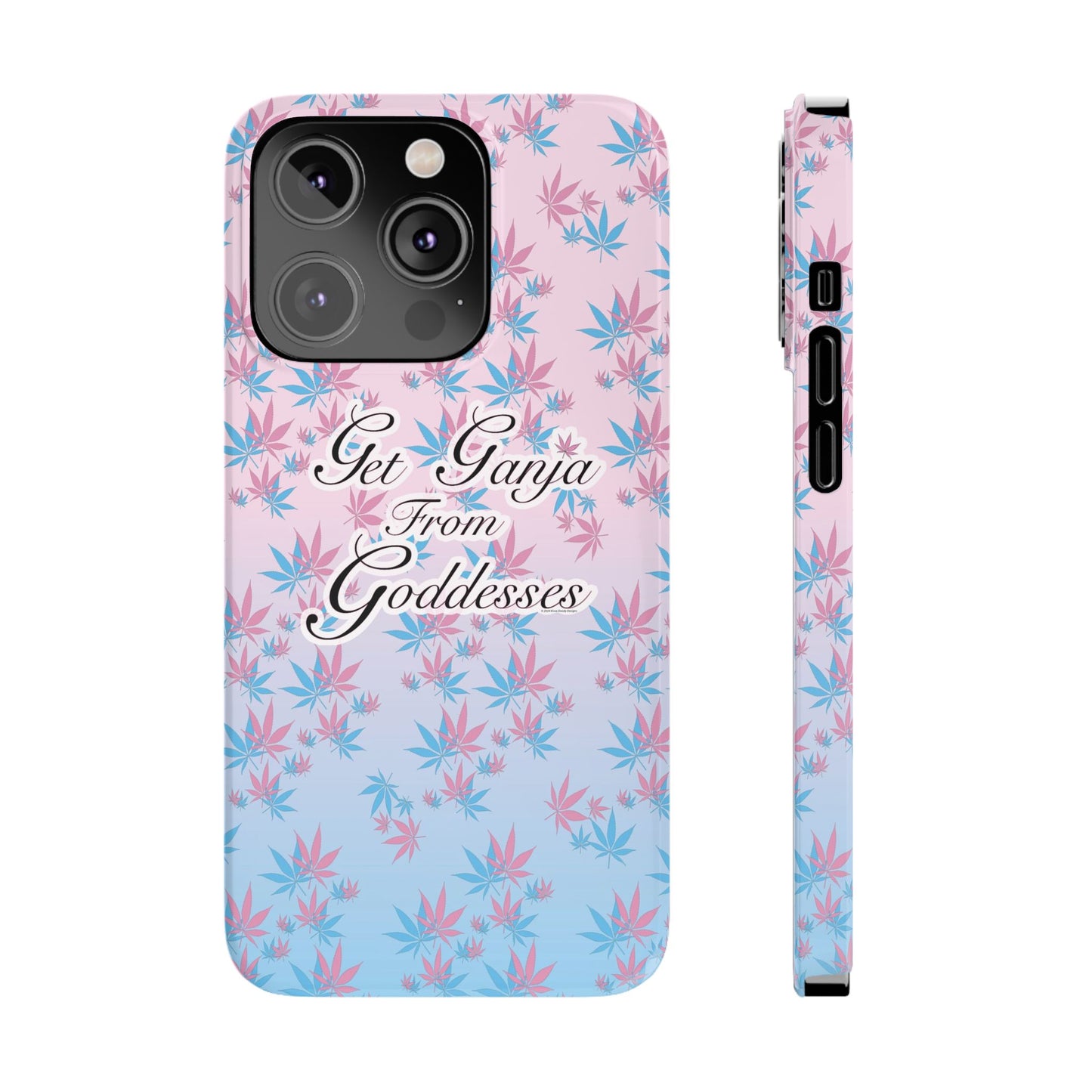 Get G@nja Hemp Leaf Apple iPhone Phone Case