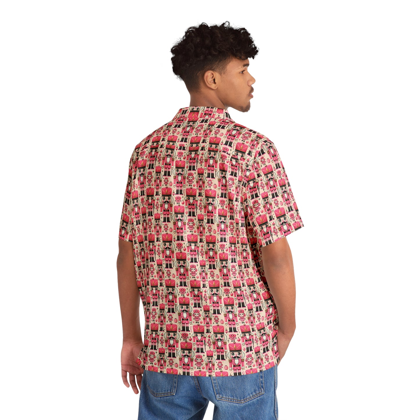 Oh Pink Nuts Nutcracker Pink Holiday Men's Shirt