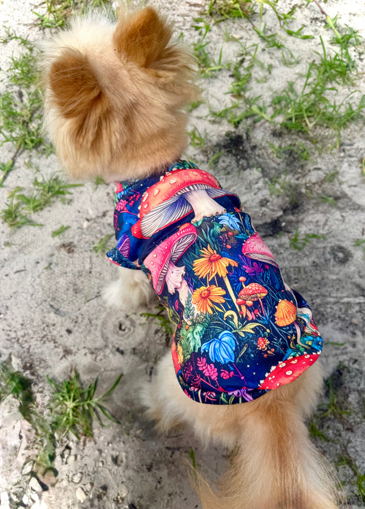 Dog Puppy Mushroom Fairycore Small Tank Top