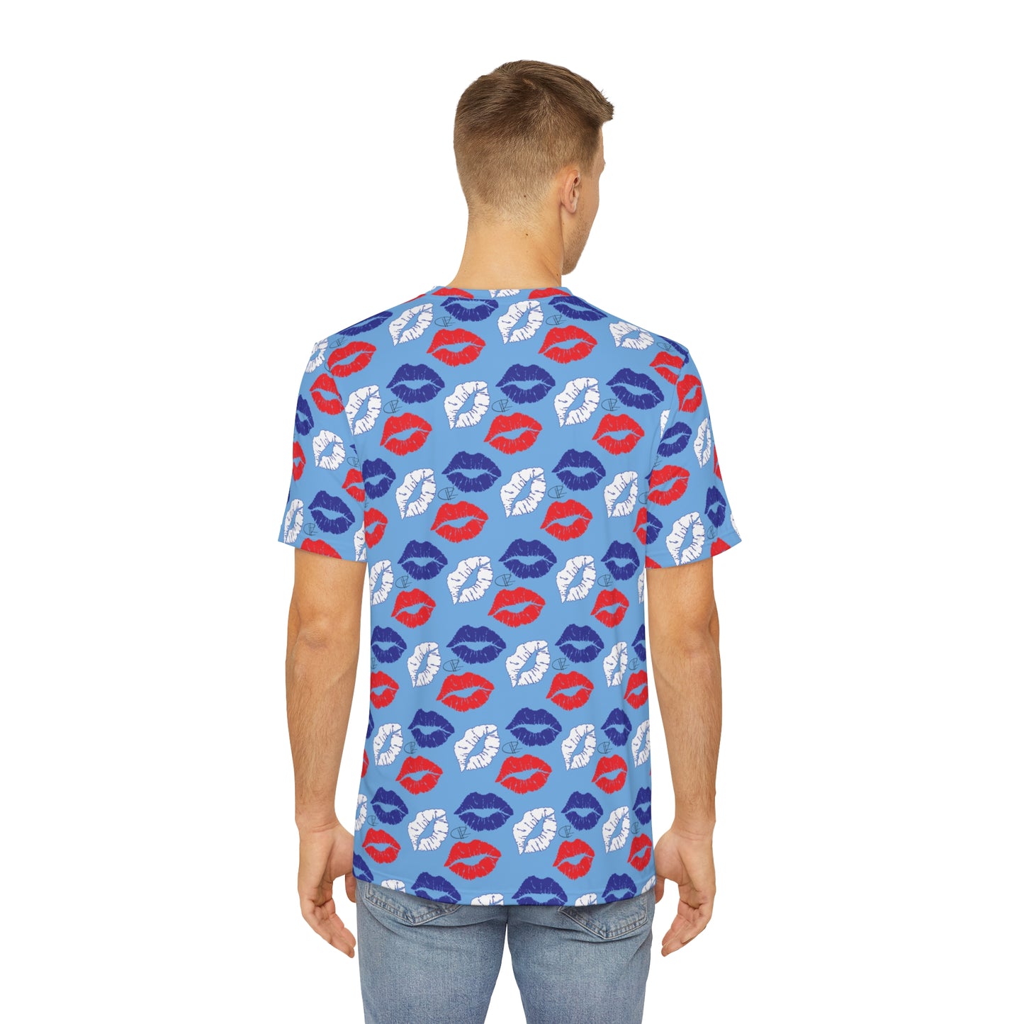 Kisses In America Mens Super Soft Polyester Tee