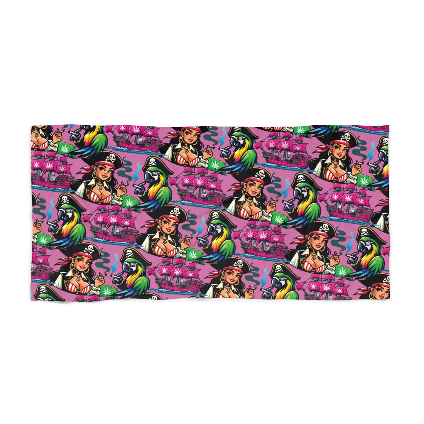 Kush Pirate Beach Towel