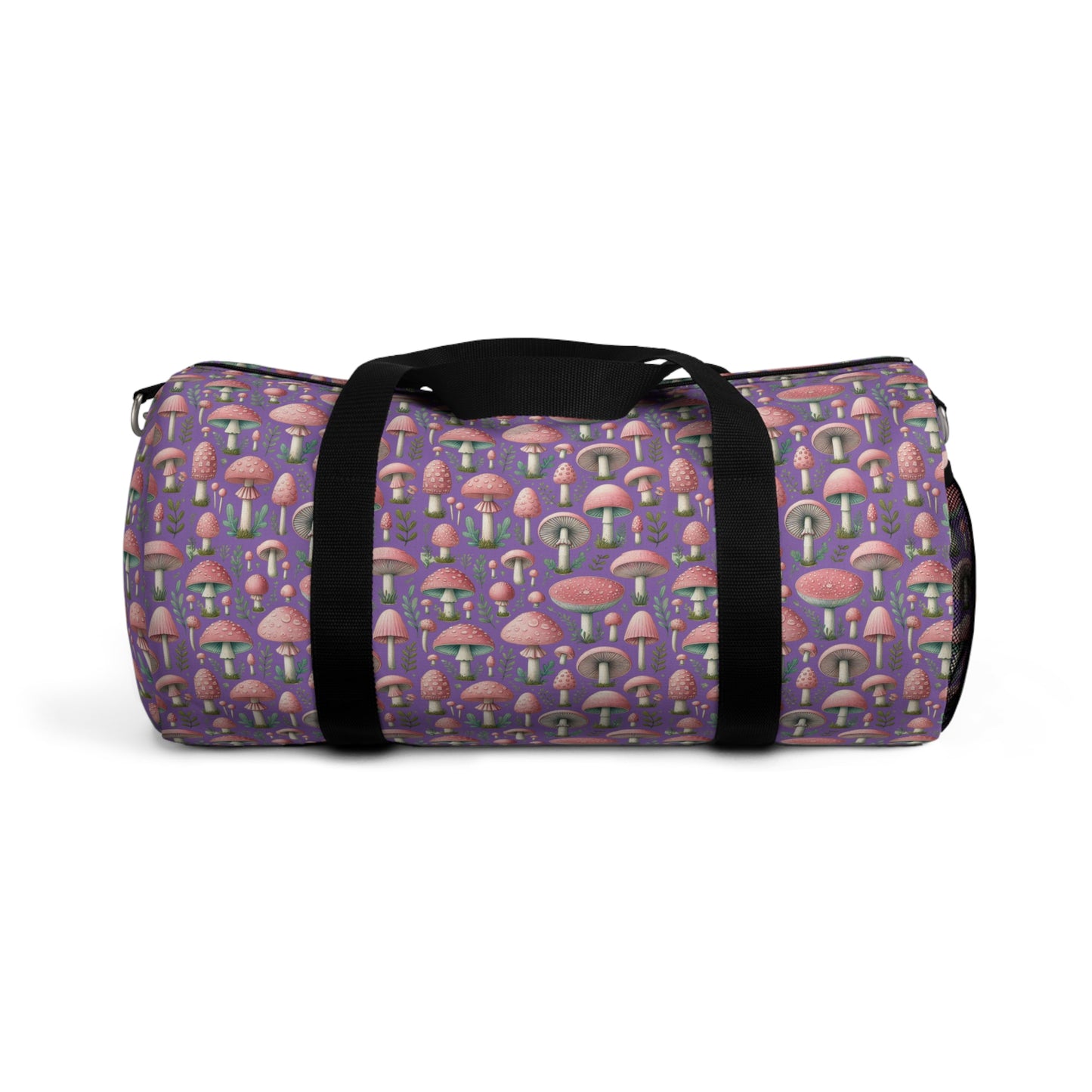 Pink Mushroom Travel Duffel Bag