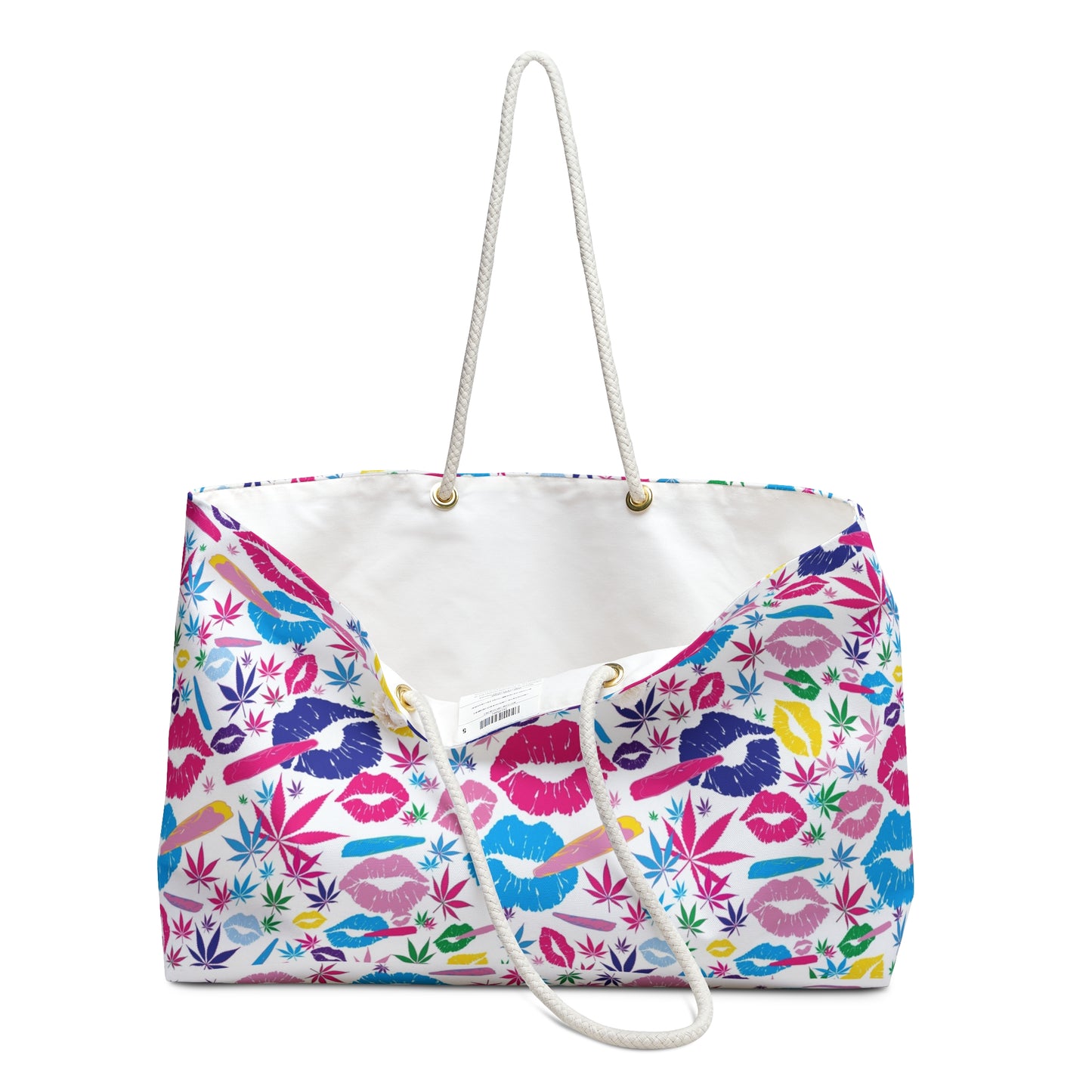 Smoke Queen White Weekender Bag