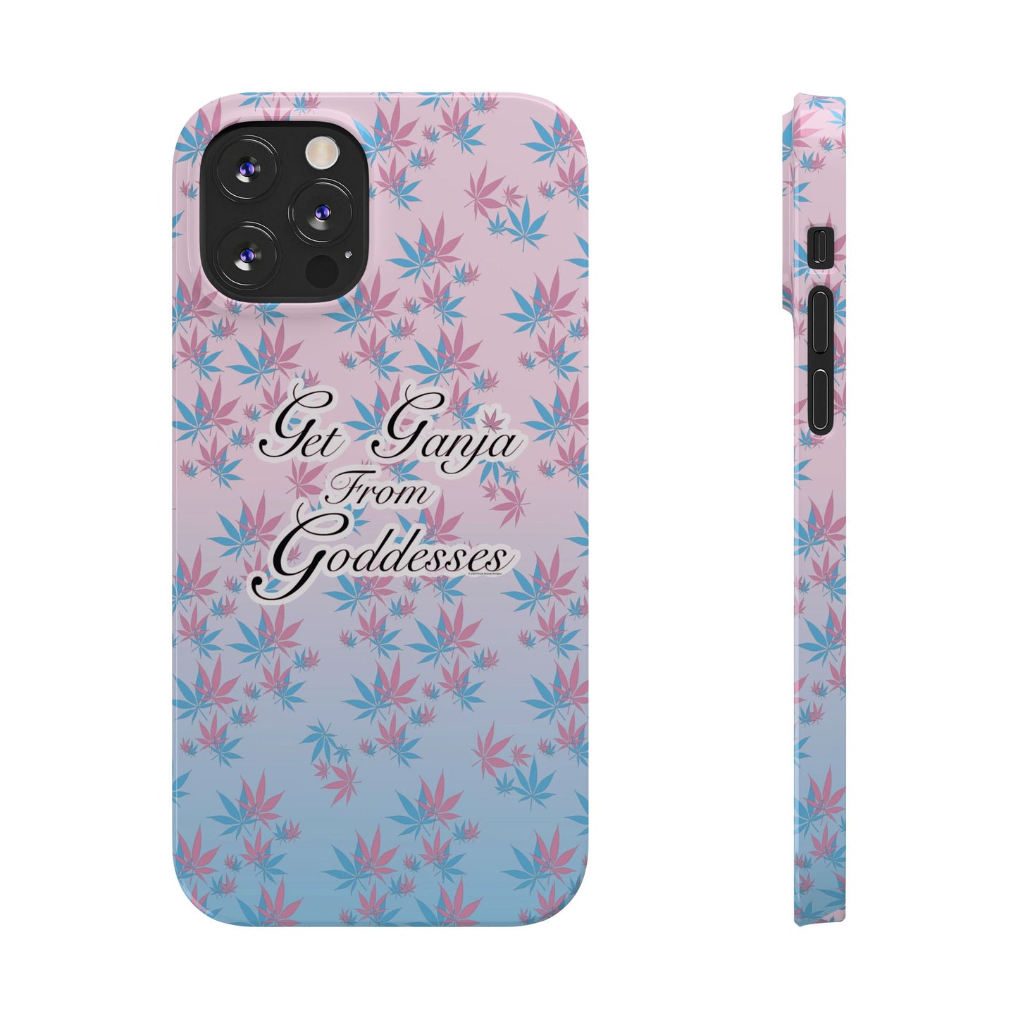 Get G@nja Hemp Leaf Apple iPhone Phone Case