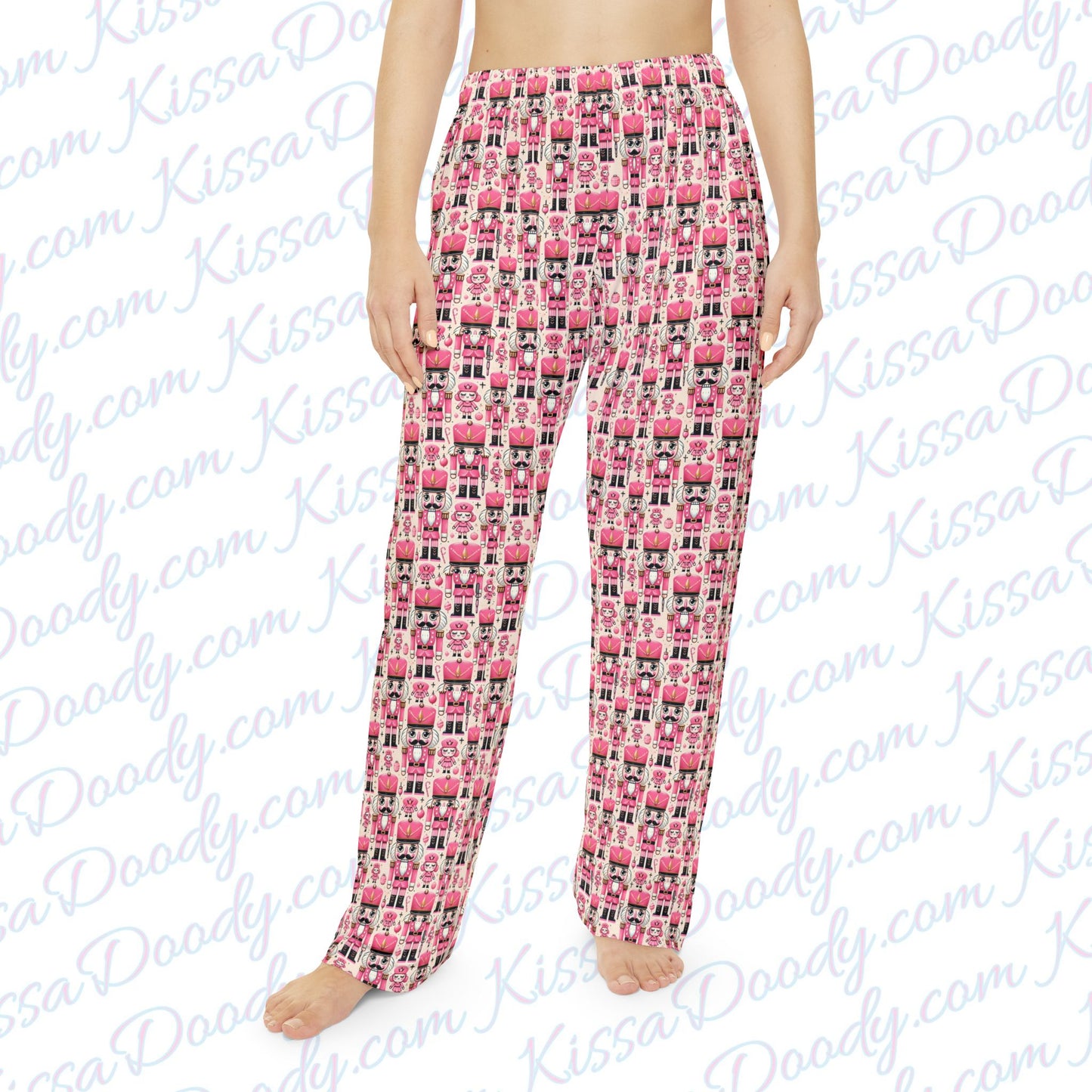 Oh Pink Nuts Nutcracker Pink Holiday Women's Pajama Pants