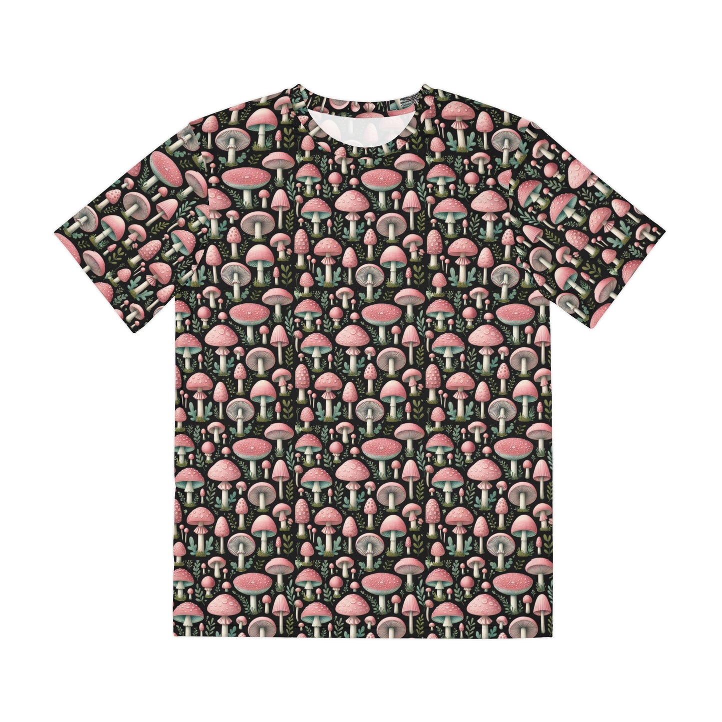 Pink Mushroom Men's Super Soft Polyester Tee