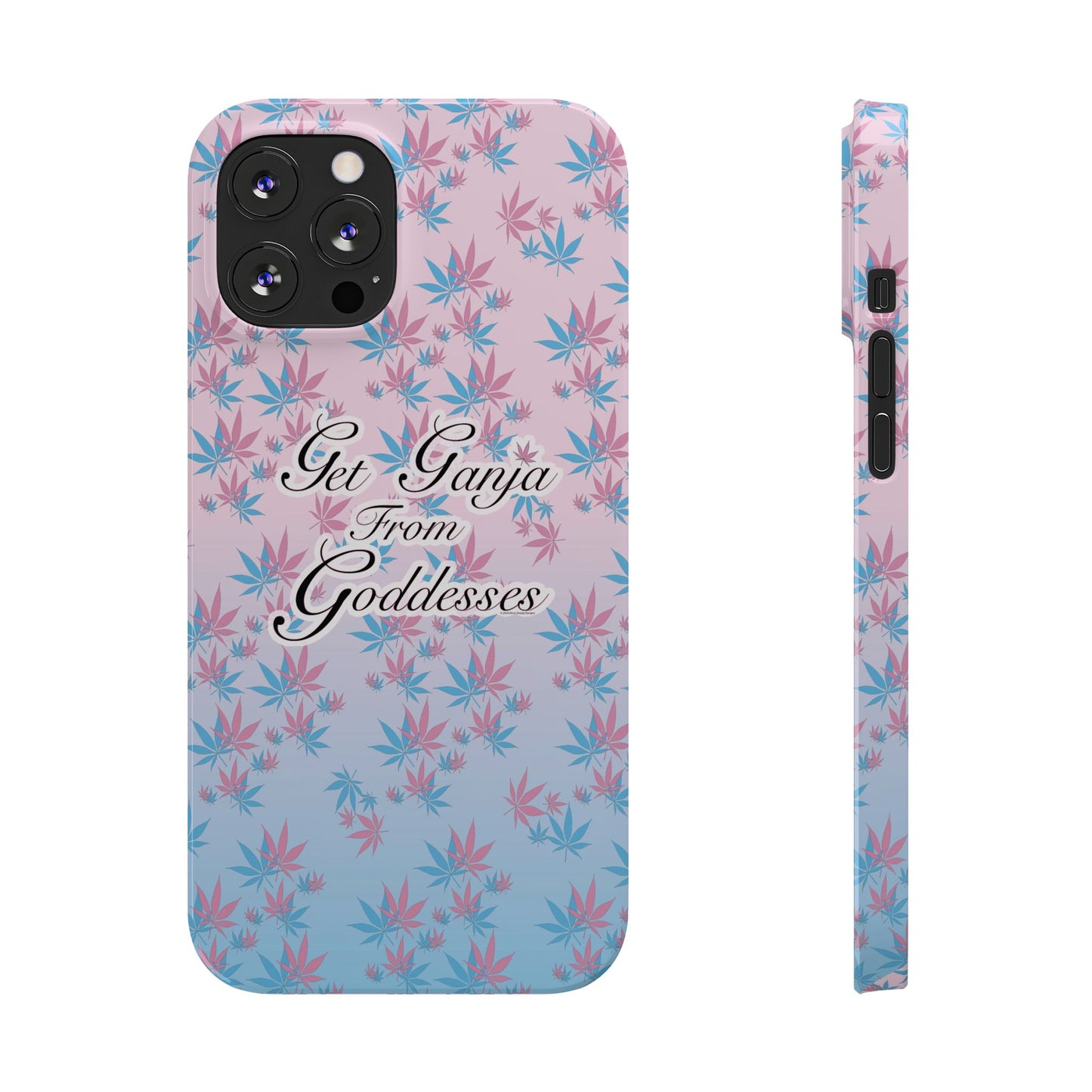 Get G@nja Hemp Leaf Apple iPhone Phone Case