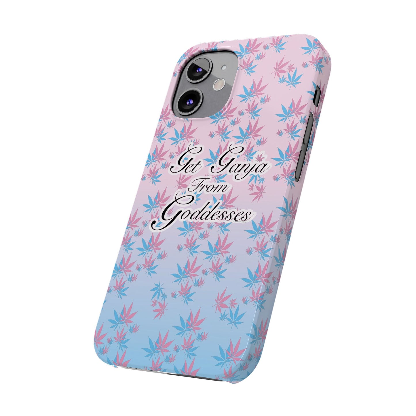 Get G@nja Hemp Leaf Apple iPhone Phone Case