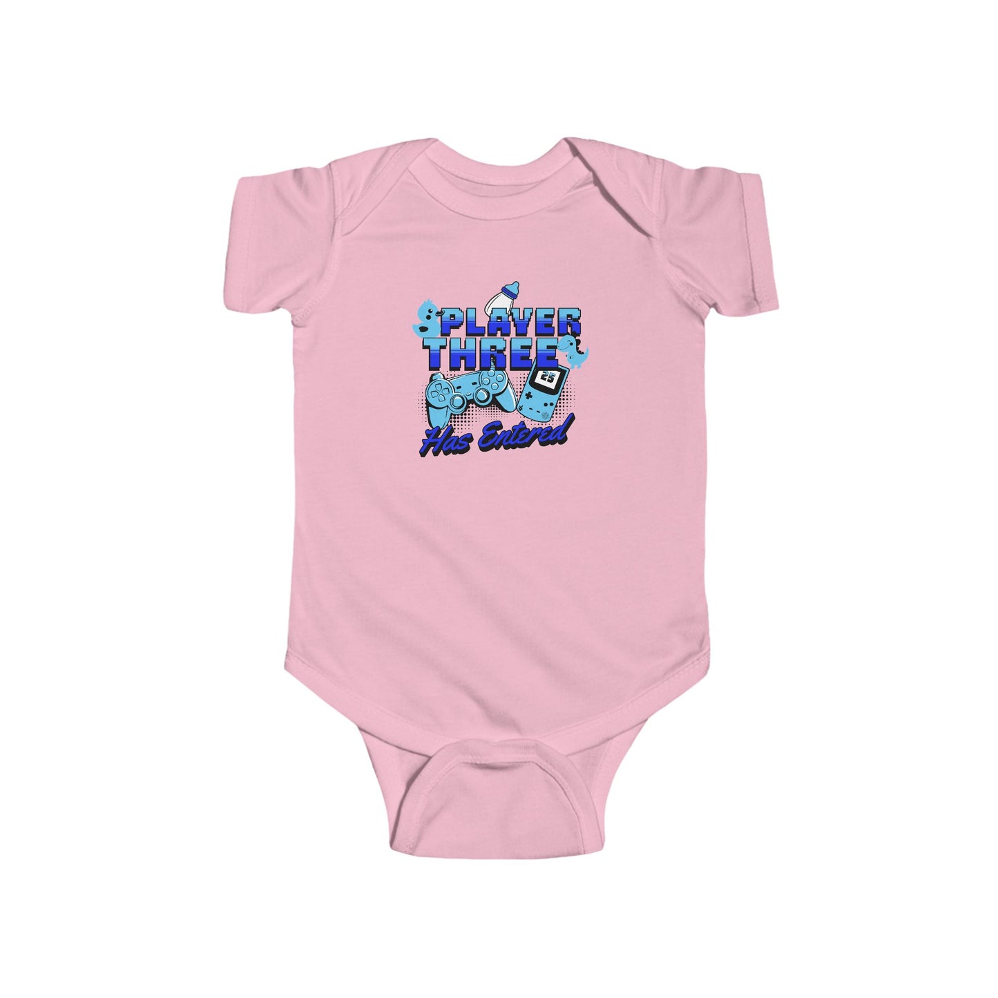 Player Three Has Entered Baby Bodysuit Cute Infant Gamer Outfit Newborn Gift Baby Shower Present Video Game Themed Apparel by Kissa Doody
