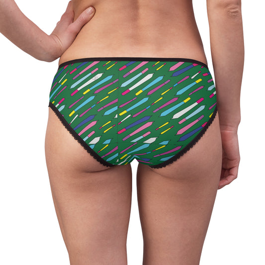 Smoke Me Cynthia in Ganja Green Super Sexy Women's Brief Panty