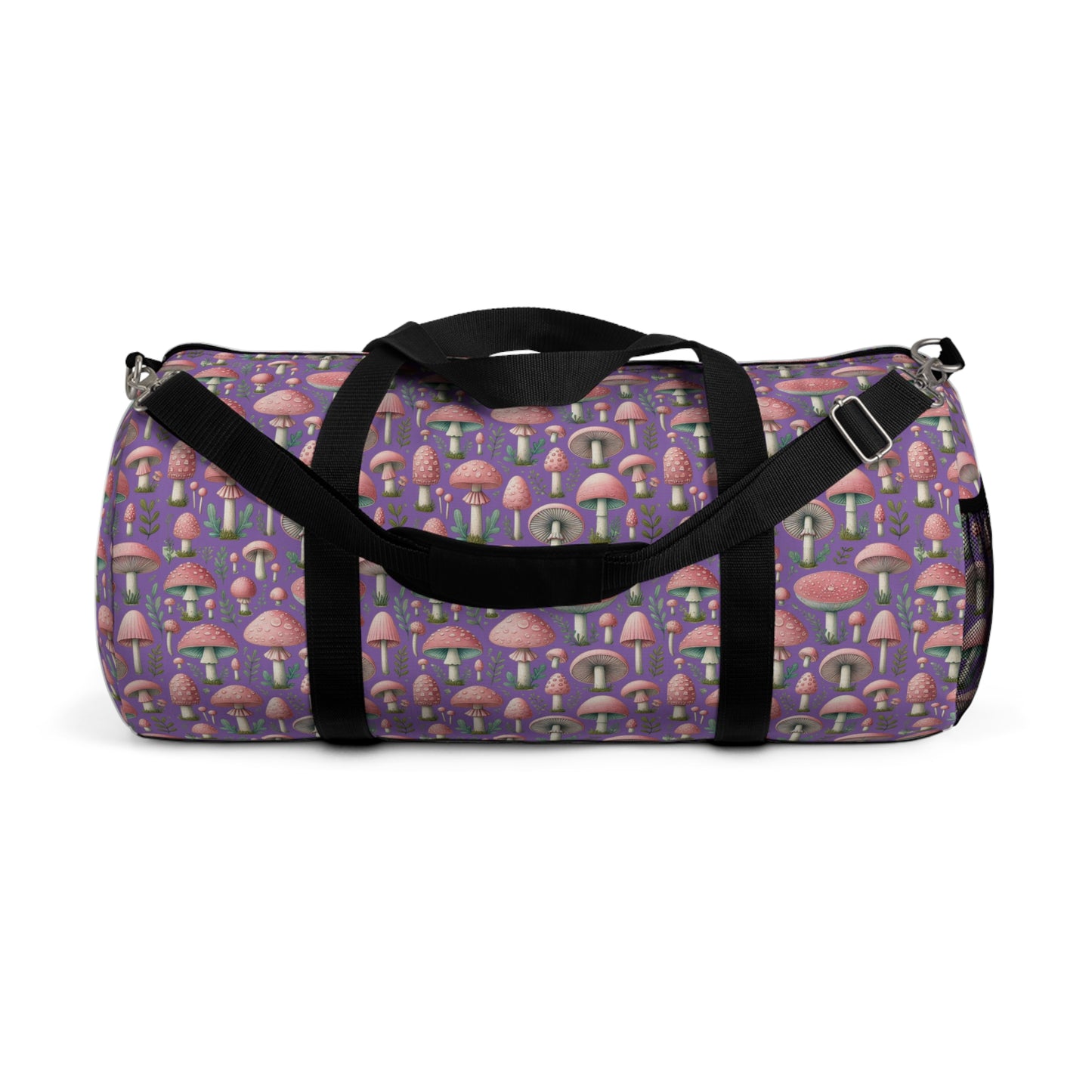 Pink Mushroom Travel Duffel Bag