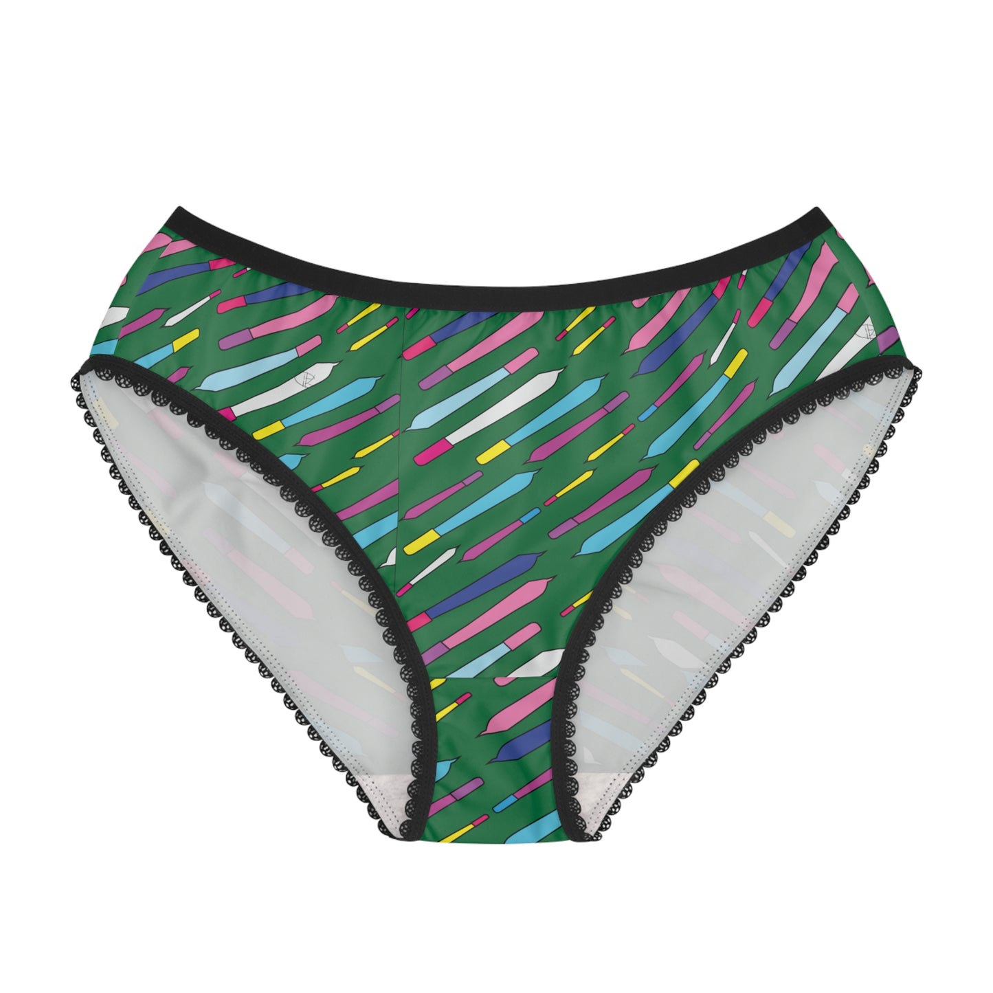 Smoke Me Cynthia in Ganja Green Super Sexy Women's Brief Panty