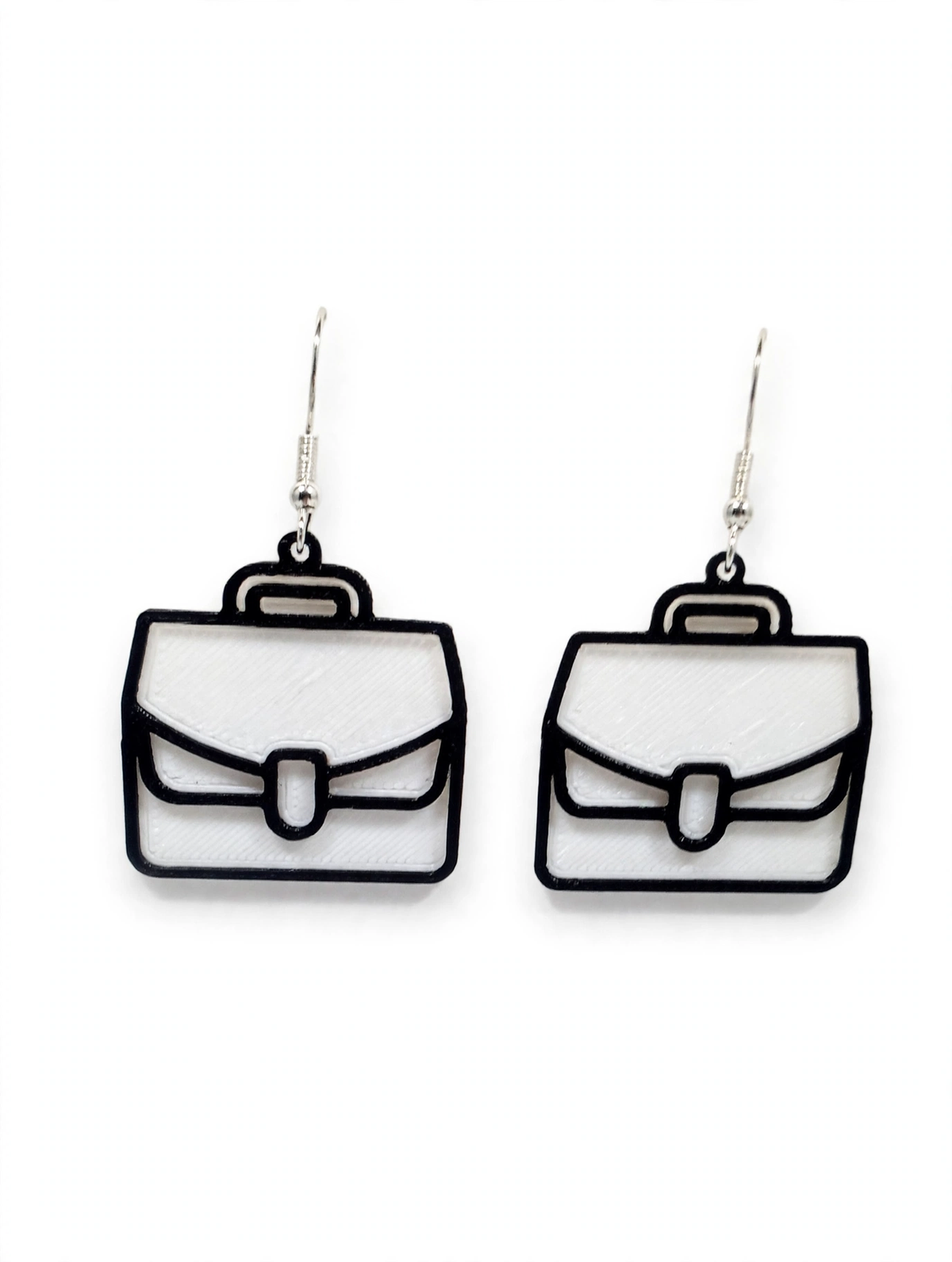 Travel Suitcase 3D Printed Women’s Earrings