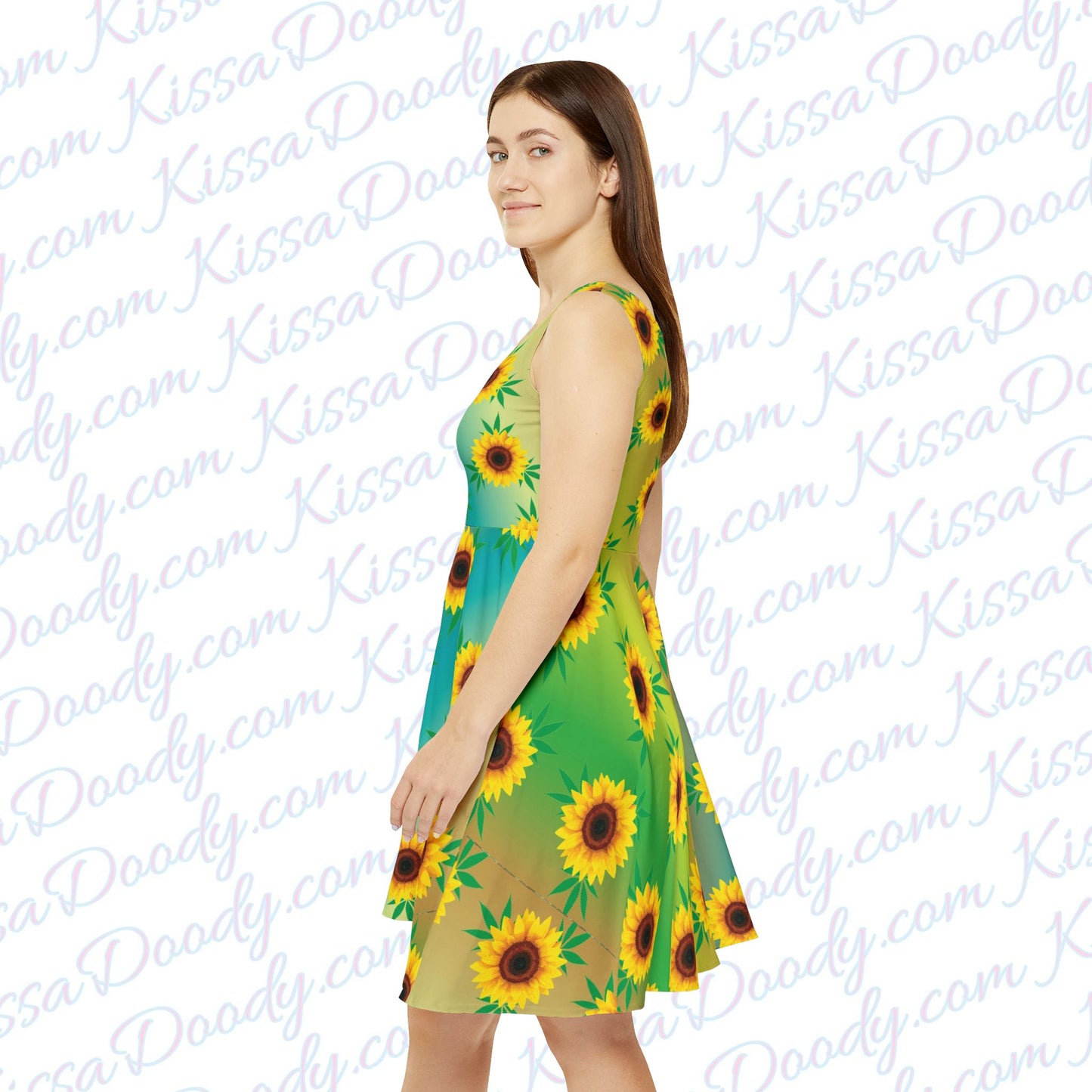 Sunflower Daze Womens Hemp Leaf Dress