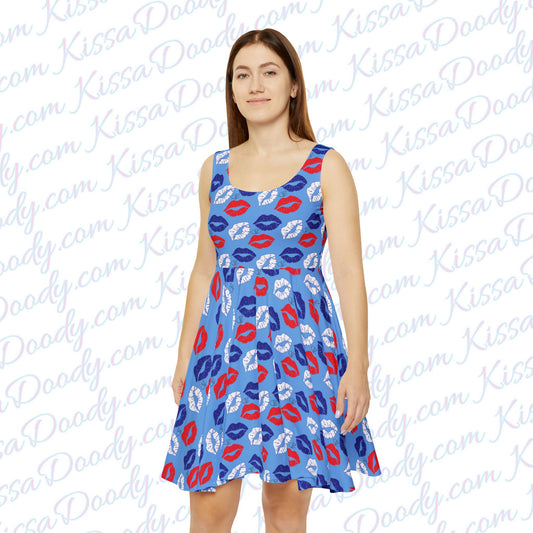 Kisses In America Womens Dress