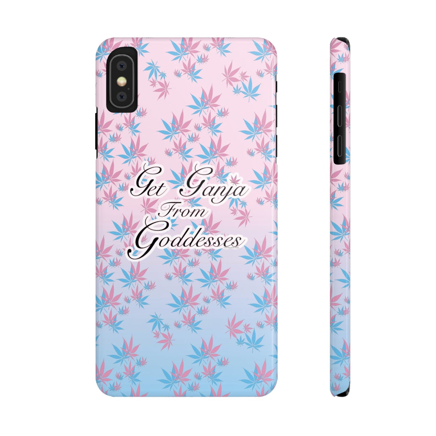 Get G@nja Hemp Leaf Apple iPhone Phone Case