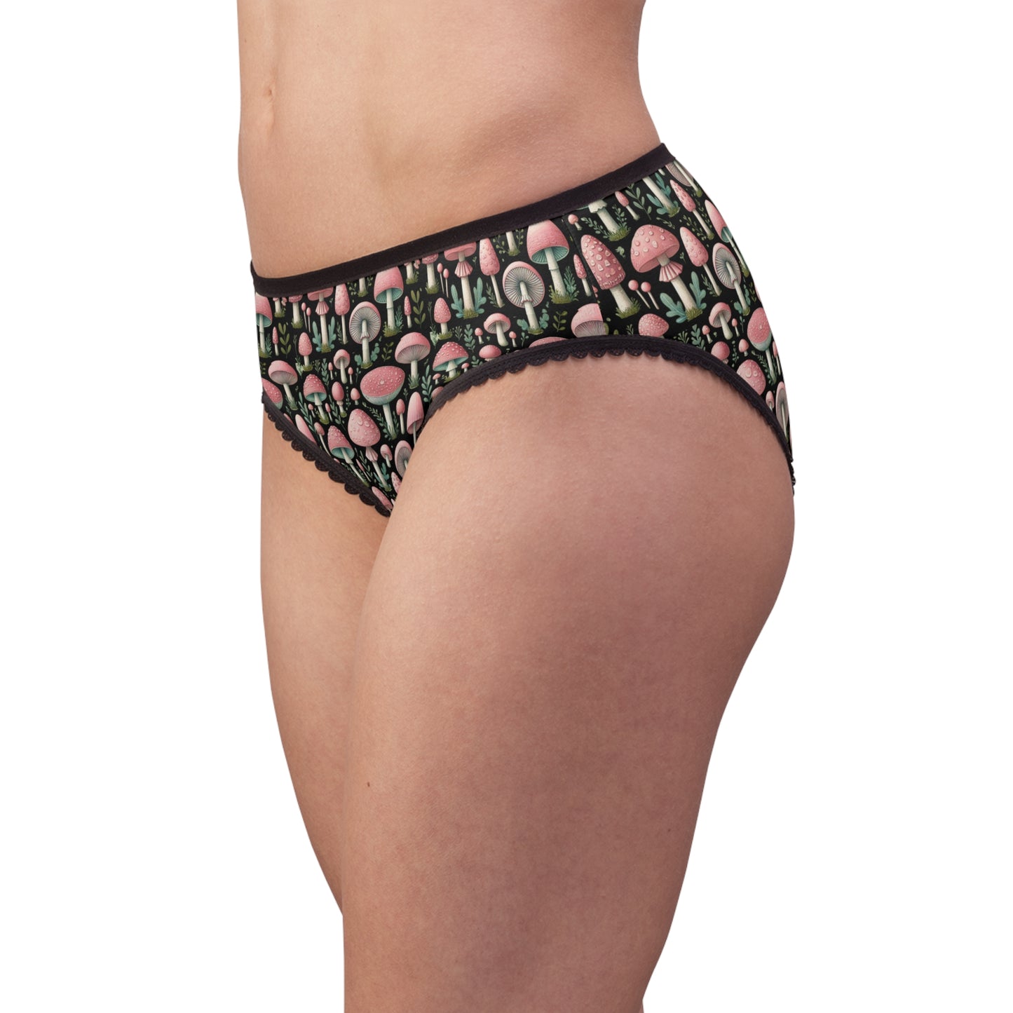 Pink Mushroom Super Sexy Women's Brief Panty