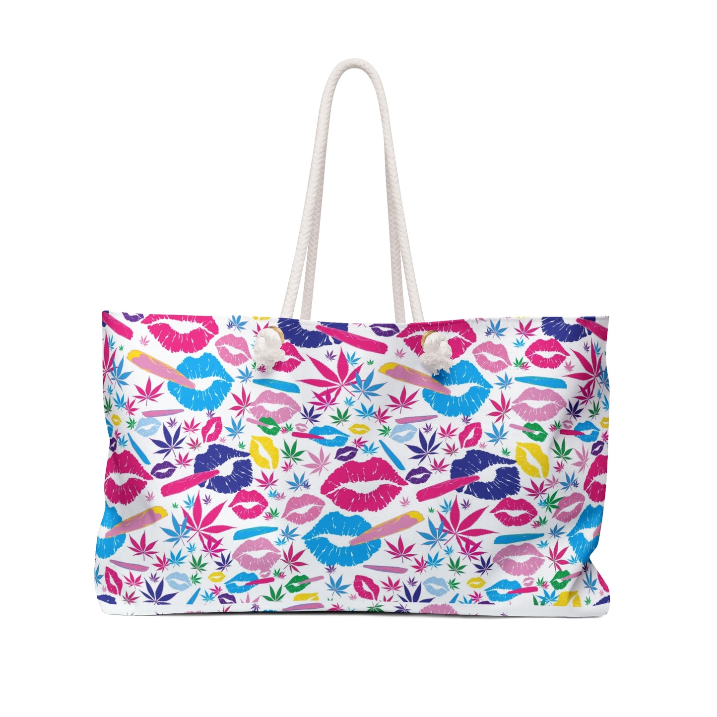 Smoke Queen White Weekender Bag