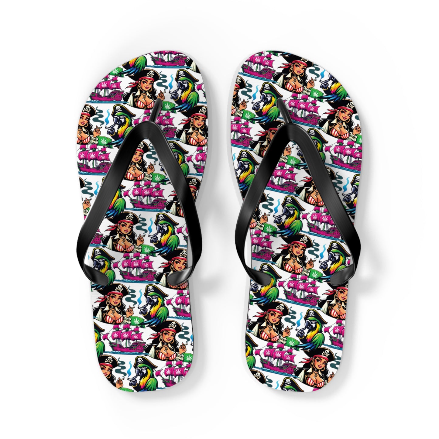 Kush Pirate Flip Flops