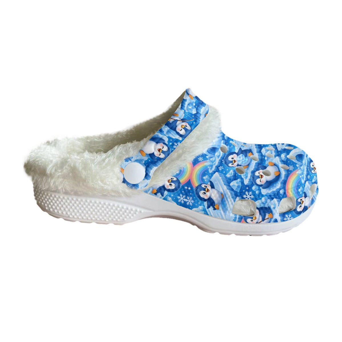 Penguin Party Women's Classic Clogs with Removable Fleece Lining
