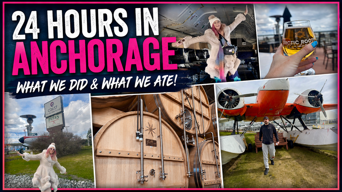 Load video: How To Perfectly Spent 24 Hours in Anchorage Alaska Breweries Mall Museums Sea Planes
